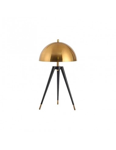 Lámpara de sobremesa MUSH 35, metal negro y dorado.