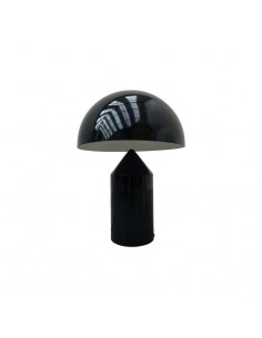 Candeeiro de mesa cogumelo H37, metal, preto. 2