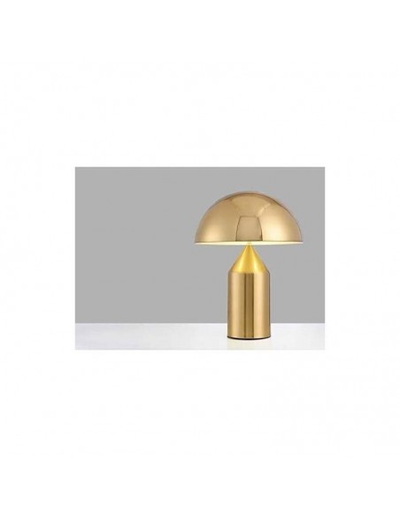 Lâmpada de mesa COGUMELO H37, metal, ouro.