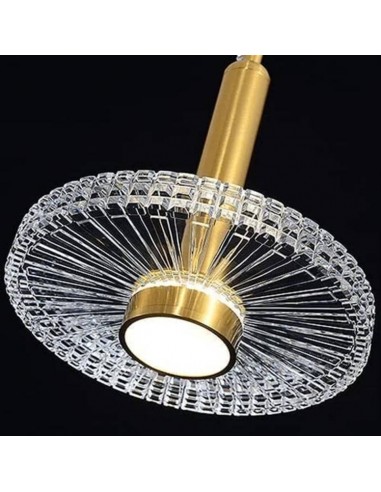 Candeeiro de teto FLIPS, metal dourado,...