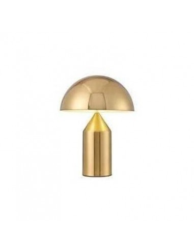 Lâmpada de mesa COGUMELO H37, metal, ouro.