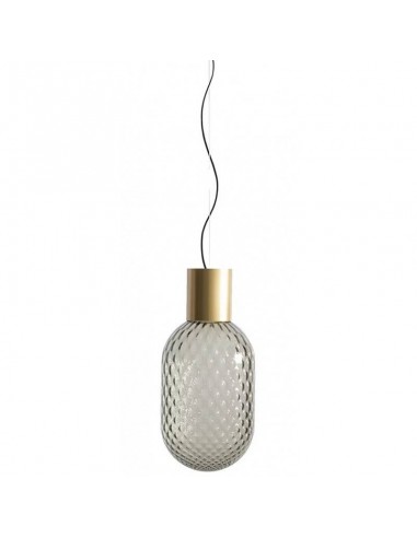 Candeeiro de teto GERO 43, metal dourado e vidro.