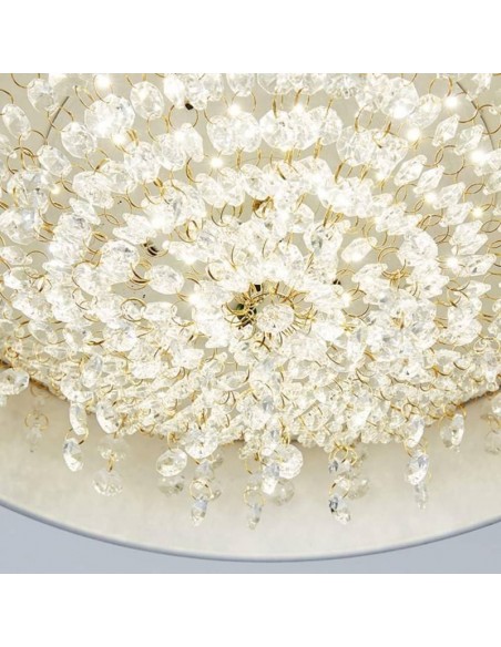 Lámpara de techo JENO 40, metal blanco,cristal, led.