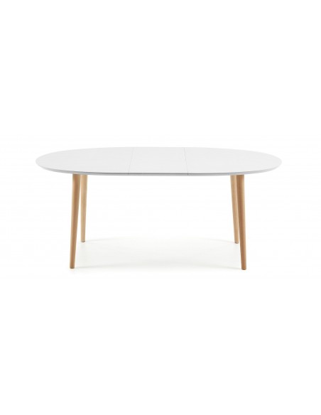 MESA OVI OVAL 140 (220) EXT MADEIRA NAT LAC MATE