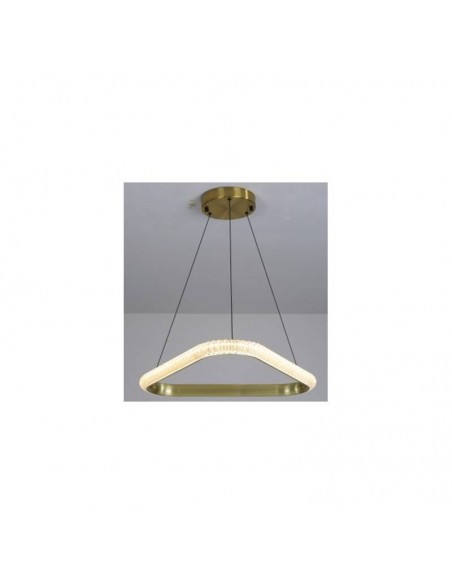 Candeeiro de teto KABER TR60, metal dourado, acrílico, LED.