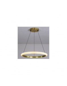 Lámpara de techo KABER R60, metal dorada, acrílico, led. 2