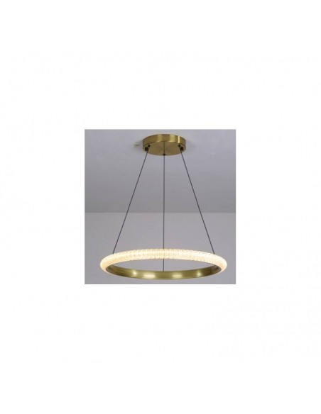 Candeeiro de teto KABER R60, metal dourado, acrílico, LED.