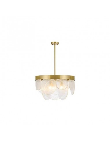 Candeeiro de teto HONRA 40, metal dourado e vidro.