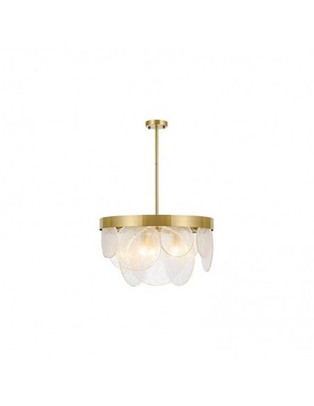 Lámpara de techo HONRA 40, metal dorado y cristal.