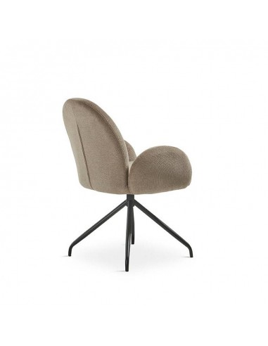 Silla de diseño ROB giratoria, tela topo y...