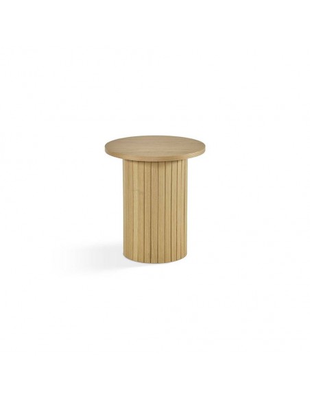 Mesa auxiliar LICI 40 x 45 en madera natural.