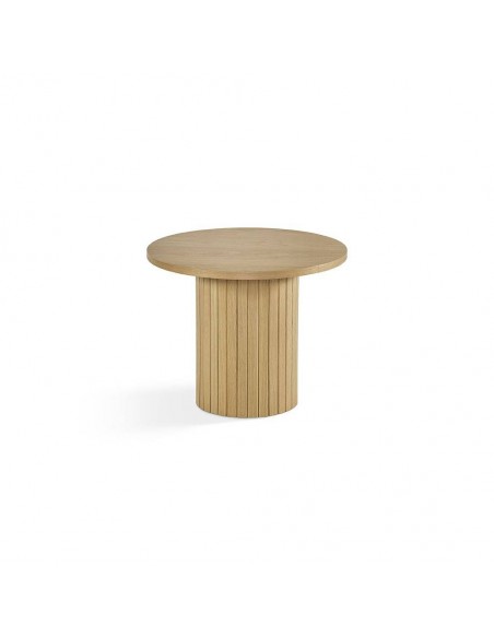 Mesa auxiliar LICI 50 x 40 em madeira natural.