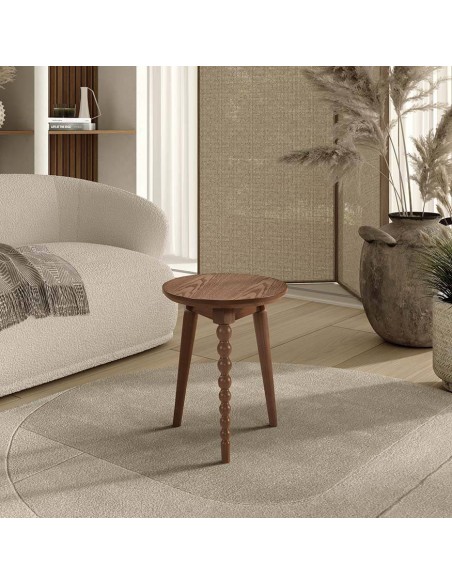 Mesa auxiliar RALA 35 en madera nogal.