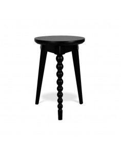 Mesa auxiliar RALA 35 en madera acabado negro.