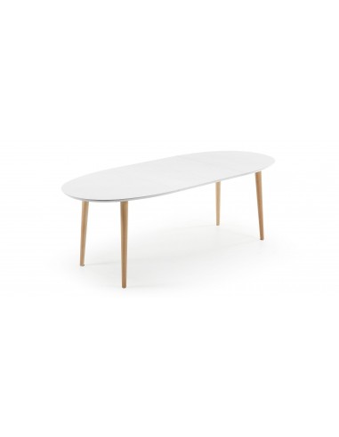 MESA OVI OVAL 140 (220) EXT MADEIRA NAT LAC MATE