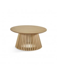 Mesa de centro étnica RUNE 80 x 40 chapa roble