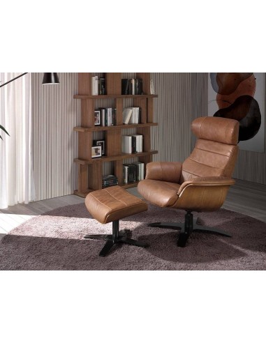 Sillón giratorio relax 5083 Angel Cerdá, piel...