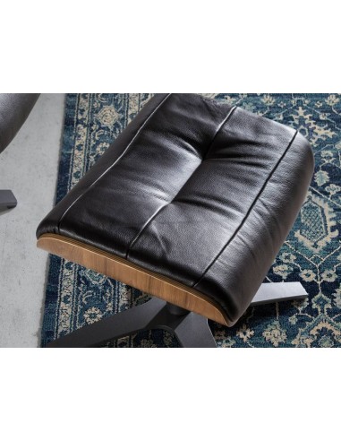 Ottoman giratorio Angel Cerdá 5035, piel marron...