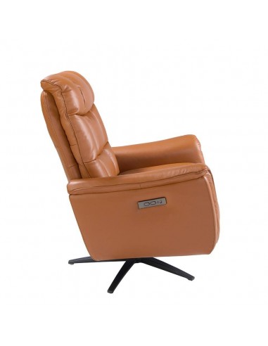 Poltrona relaxante design italiano couro marrom...