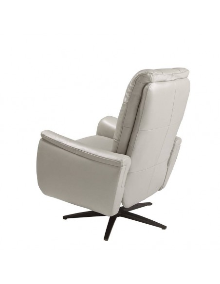 Poltrona relax design italiano couro gris 5114 Angel Cerdá.