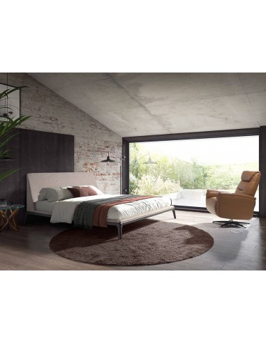 Sillón relax diseño Italiano piel marrón 5115...