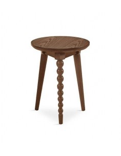 Mesa auxiliar RALA 35 en madera nogal.