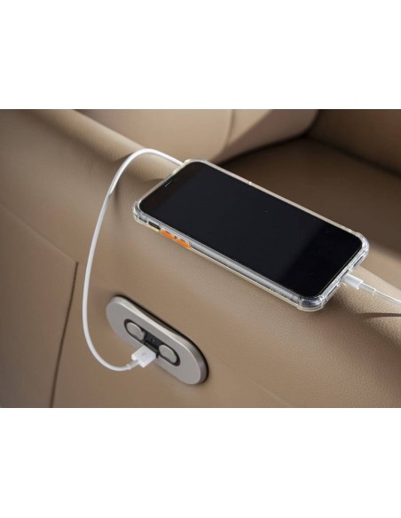 Sillón doble relax diseño Italiano Angel Cerdá 5086 piel arena.