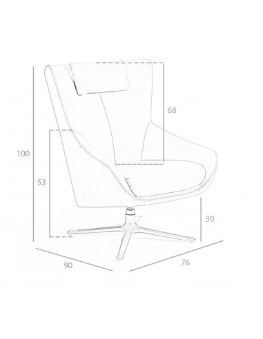 Sillón giratorio Angel cerdá 5044, cojín...