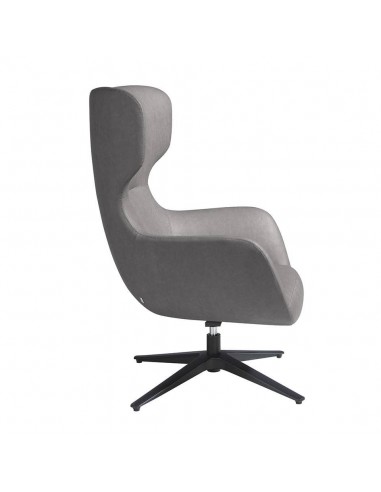 Sillón giratorio Angel Cerdá 5101, polipiel gris