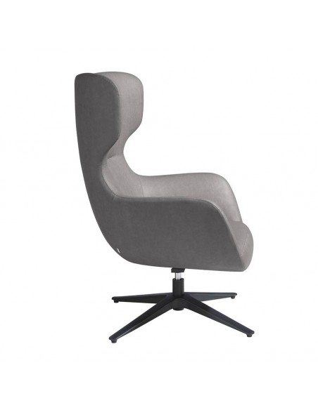 Sillón giratorio Angel Cerdá 5101, polipiel gris