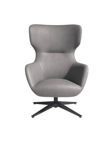 Sillón giratorio Angel Cerdá 5101, polipiel gris
