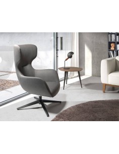 Sillón giratorio Angel Cerdá 5101, polipiel gris 2