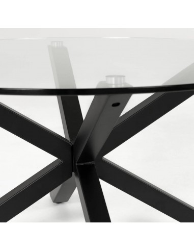 Mesa redonda de cristal Argo 119 y base de...