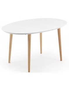 MESA OVI OVAL 140 (220) EXT MADEIRA NAT LAC MATE