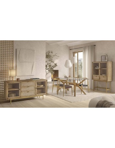 Vitrina cubo alto ANDES 100 x 40, madeira...