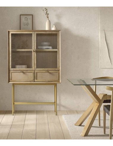 Vitrina alta en cubo ANDES 100 x 40, madera...