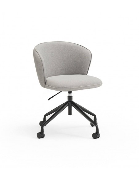SILLA DE TEULAT ADD CON RUEDAS EN TEJIDO GRIS CLARO.
