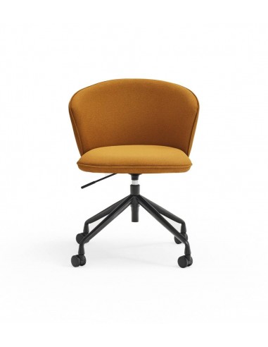 SILLA DE TEULAT ADD CON RUEDAS EN TEJIDO MOSTAZA.