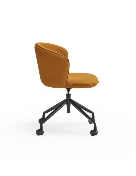 SILLA DE TEULAT ADD CON RUEDAS EN TEJIDO MOSTAZA.