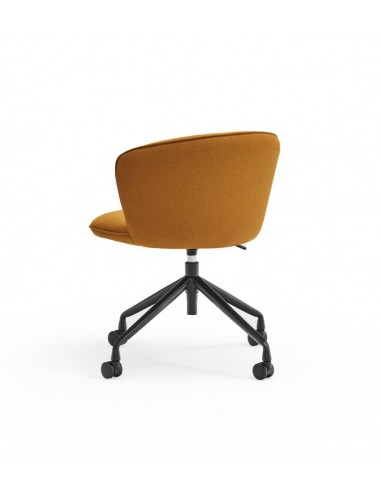 SILLA DE TEULAT ADD CON RUEDAS EN TEJIDO MOSTAZA.