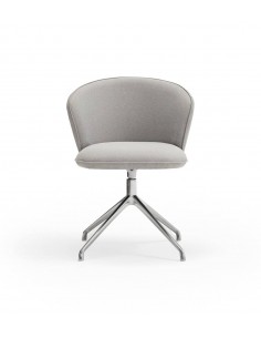 CADEIRA GIRATÓRIA TEULAT ADD EM TECIDO CINZA CLAROPERNAS... 2