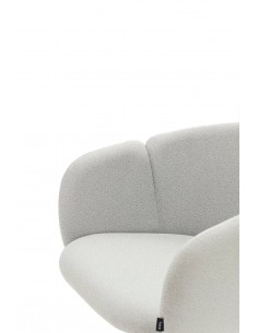 CADEIRA TEULAT ADD COM BRAÇOS EM TECIDO CINZA CLARO... 2