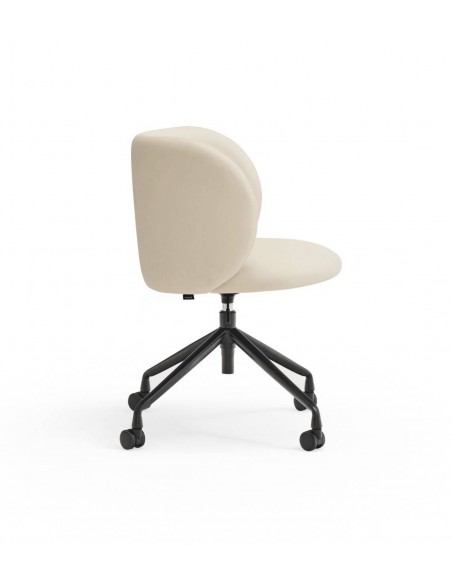 SILLA DE TEULAT MOGI CON RUEDAS, CUERO SINTÉTICO BEIGE.