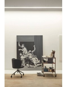 SILLA DE TEULAT MOGI CON RUEDAS, CUERO SINTÉTICO NEGRO. 2