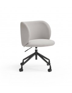 SILLA DE TEULAT MOGI CON RUEDAS, TEJIDO GRIS CLARO.