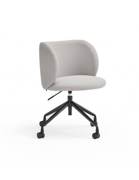 SILLA DE TEULAT MOGI CON RUEDAS, TEJIDO GRIS CLARO.