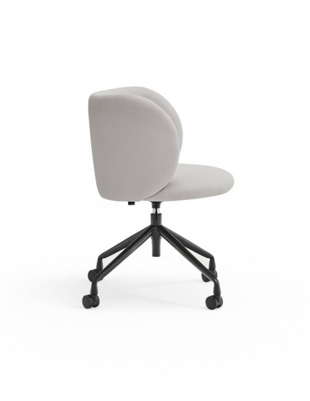 SILLA DE TEULAT MOGI CON RUEDAS, TEJIDO GRIS CLARO.