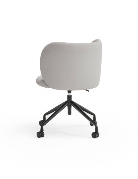 SILLA DE TEULAT MOGI CON RUEDAS, TEJIDO GRIS CLARO.