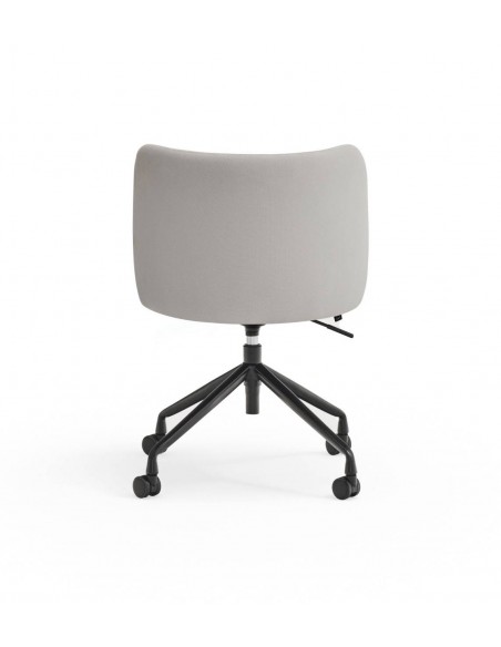 SILLA DE TEULAT MOGI CON RUEDAS, TEJIDO GRIS CLARO.
