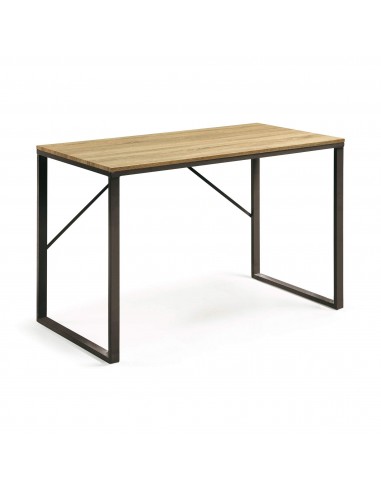 LISBET Secretária 120x60 metal preto dm cor natural
